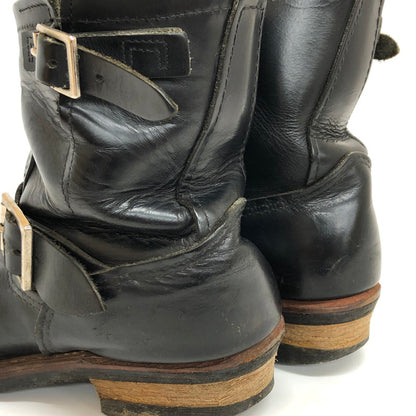 【ジャンク品】【メンズ】 RED WING レッドウィング ENGINEER BOOTS RW-2976 エンジニアブーツ 8インチ シューズ 靴 164-250226-rs-02-fur サイズ：26.0cm US 8D カラー：ブラック 万代Net店