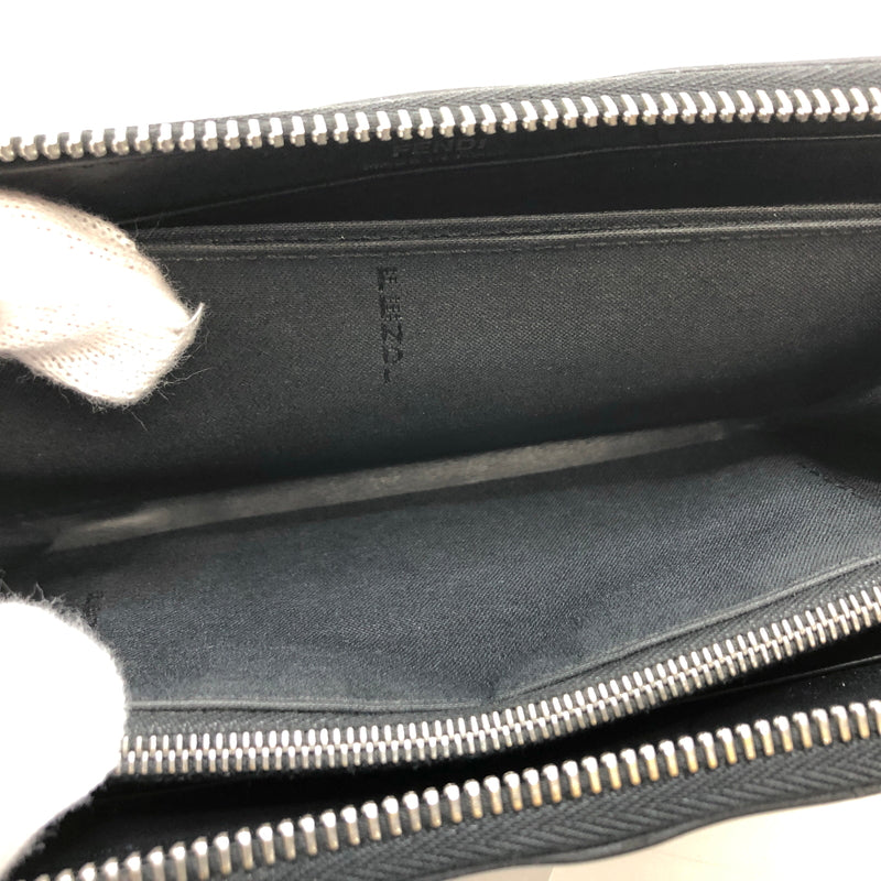 【中古品】【メンズ】 FENDI フェンディ BUGS EYE ZIP ROUND LONG WALLET 7M0210 6OC F0GXN モンスターアイ ラウンドファスナー 長財布 181-260701-rs-01-fur カラー：ブラック 万代Net店
