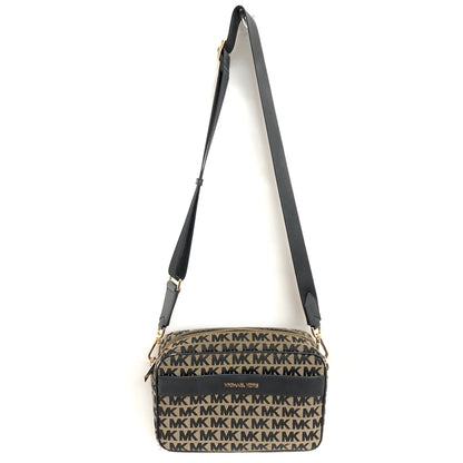 【現状渡し品】【レディース】 MICHAEL KORS マイケルコース MK SIGNATURE SHOULDER BAG 35F1GY9C3J ショルダーバッグ 鞄 188-260608-rs-06-fur カラー：ブラック/ベージュ系 万代Net店