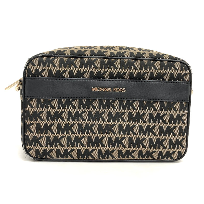 【現状渡し品】【レディース】 MICHAEL KORS マイケルコース MK SIGNATURE SHOULDER BAG 35F1GY9C3J ショルダーバッグ 鞄 188-260608-rs-06-fur カラー：ブラック/ベージュ系 万代Net店