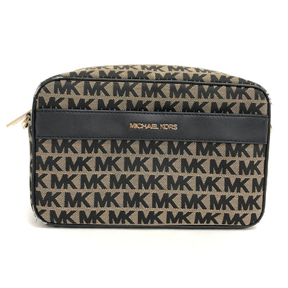 【現状渡し品】【レディース】 MICHAEL KORS マイケルコース MK SIGNATURE SHOULDER BAG 35F1GY9C3J ショルダーバッグ 鞄 188-260608-rs-06-fur カラー：ブラック/ベージュ系 万代Net店