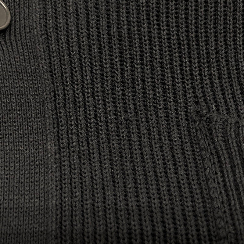 【現状渡し品】【メンズ】 YOKE ヨーク RIB KNITTED SHIRT YK24SS0699S ニットシャツ 半袖 トップス 140-251006-rs-01-fur サイズ：2 カラー：ブラック 万代Net店