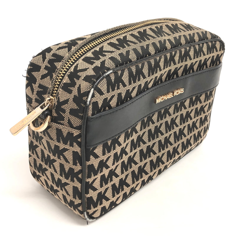 【現状渡し品】【レディース】 MICHAEL KORS マイケルコース MK SIGNATURE SHOULDER BAG 35F1GY9C3J ショルダーバッグ 鞄 188-260608-rs-06-fur カラー：ブラック/ベージュ系 万代Net店
