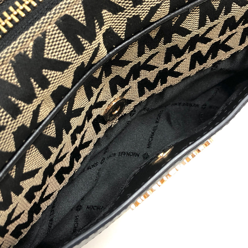 【現状渡し品】【レディース】 MICHAEL KORS マイケルコース MK SIGNATURE SHOULDER BAG 35F1GY9C3J ショルダーバッグ 鞄 188-260608-rs-06-fur カラー：ブラック/ベージュ系 万代Net店