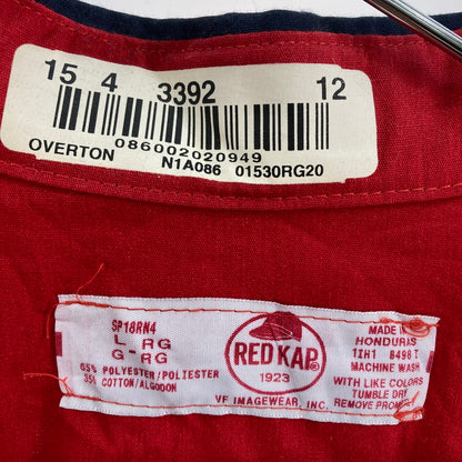 【中古品】【メンズ】 RED KAP レッドキャップ LS WORK SHIRT 146-260305-WA-07-iwa カラー：ネイビー レッド 万代Net店