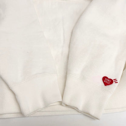 【現状渡し品】【メンズ】 HUMAN MADE ヒューマンメード × KAWS カウズ Hoodie プルオーバーフーディ パーカー 長袖 トップス ストリート系 142-251006-rs-05-fur サイズ：M カラー：ホワイト 万代Net店