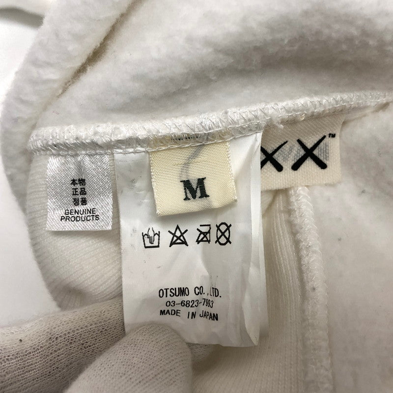 【現状渡し品】【メンズ】 HUMAN MADE ヒューマンメード × KAWS カウズ Hoodie プルオーバーフーディ パーカー 長袖 トップス ストリート系 142-251006-rs-05-fur サイズ：M カラー：ホワイト 万代Net店
