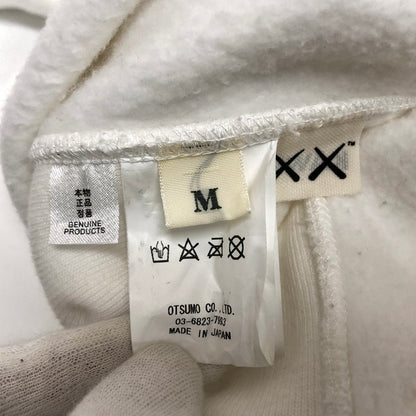 【現状渡し品】【メンズ】 HUMAN MADE ヒューマンメード × KAWS カウズ Hoodie プルオーバーフーディ パーカー 長袖 トップス ストリート系 142-251006-rs-05-fur サイズ：M カラー：ホワイト 万代Net店