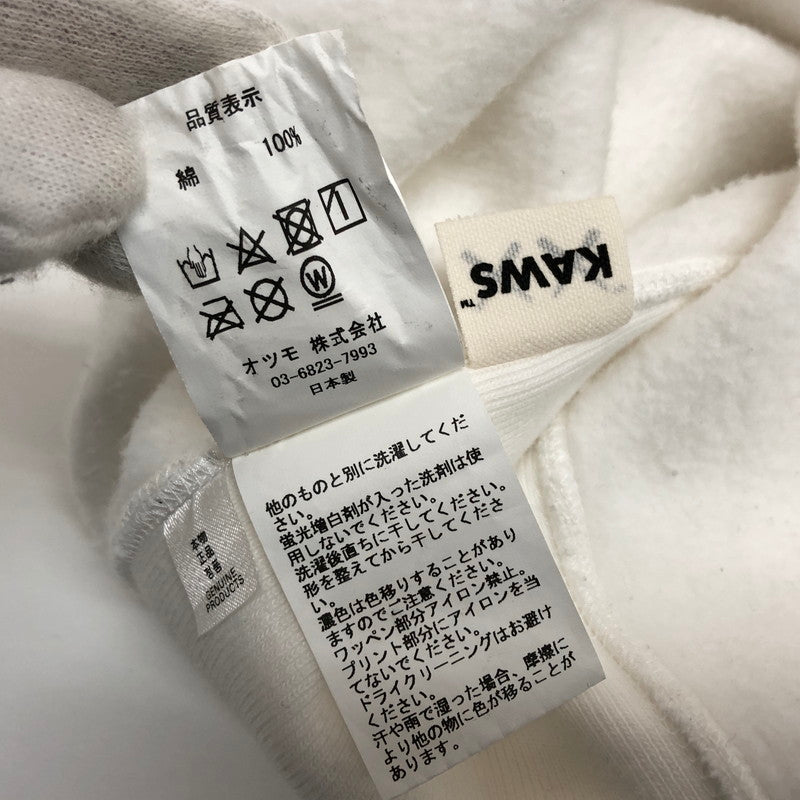 【現状渡し品】【メンズ】 HUMAN MADE ヒューマンメード × KAWS カウズ Hoodie プルオーバーフーディ パーカー 長袖 トップス ストリート系 142-251006-rs-05-fur サイズ：M カラー：ホワイト 万代Net店