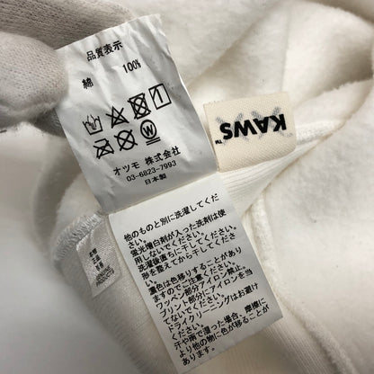 【現状渡し品】【メンズ】 HUMAN MADE ヒューマンメード × KAWS カウズ Hoodie プルオーバーフーディ パーカー 長袖 トップス ストリート系 142-251006-rs-05-fur サイズ：M カラー：ホワイト 万代Net店