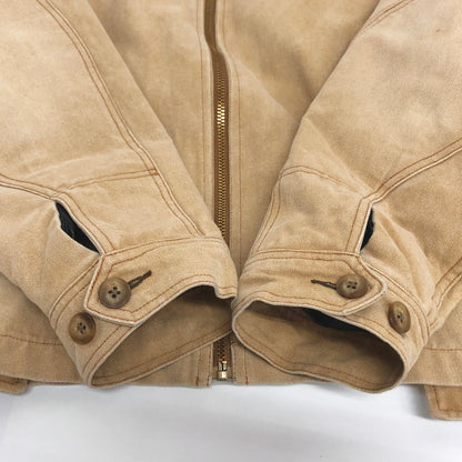 【現状渡し品】【メンズ】 SandWaterr サンドウォーター ORGANIZED WORK BLOUSON SW-J0302 キャンバスコットン ダック地 ブルゾン ジャケット アウター 古着 ヴィンテージ系 140-251006-rs-04-fur サイズ：2 カラー：ベージュ 万代Net店