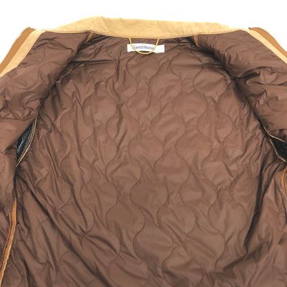 【現状渡し品】【メンズ】 SandWaterr サンドウォーター ORGANIZED WORK BLOUSON SW-J0302 キャンバスコットン ダック地 ブルゾン ジャケット アウター 古着 ヴィンテージ系 140-251006-rs-04-fur サイズ：2 カラー：ベージュ 万代Net店