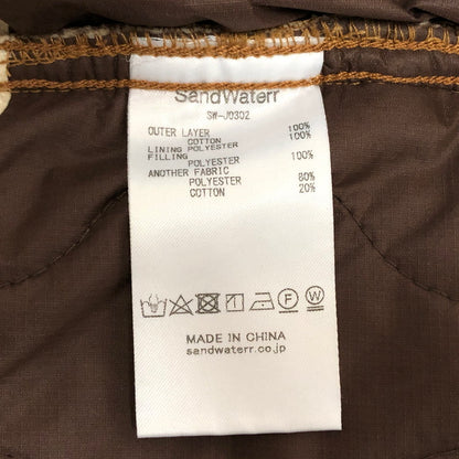 【現状渡し品】【メンズ】 SandWaterr サンドウォーター ORGANIZED WORK BLOUSON SW-J0302 キャンバスコットン ダック地 ブルゾン ジャケット アウター 古着 ヴィンテージ系 140-251006-rs-04-fur サイズ：2 カラー：ベージュ 万代Net店