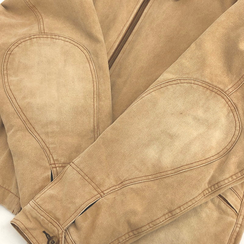 【現状渡し品】【メンズ】 SandWaterr サンドウォーター ORGANIZED WORK BLOUSON SW-J0302 キャンバスコットン ダック地 ブルゾン ジャケット アウター 古着 ヴィンテージ系 140-251006-rs-04-fur サイズ：2 カラー：ベージュ 万代Net店