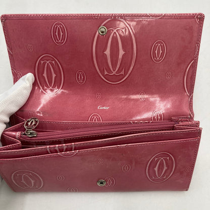 【中古品】【レディース】 CARTIER カルティエ ハッピーバースデー 長財布 二つ折り財布 201-250804-NS-16-iwa カラー：ピンク 万代Net店