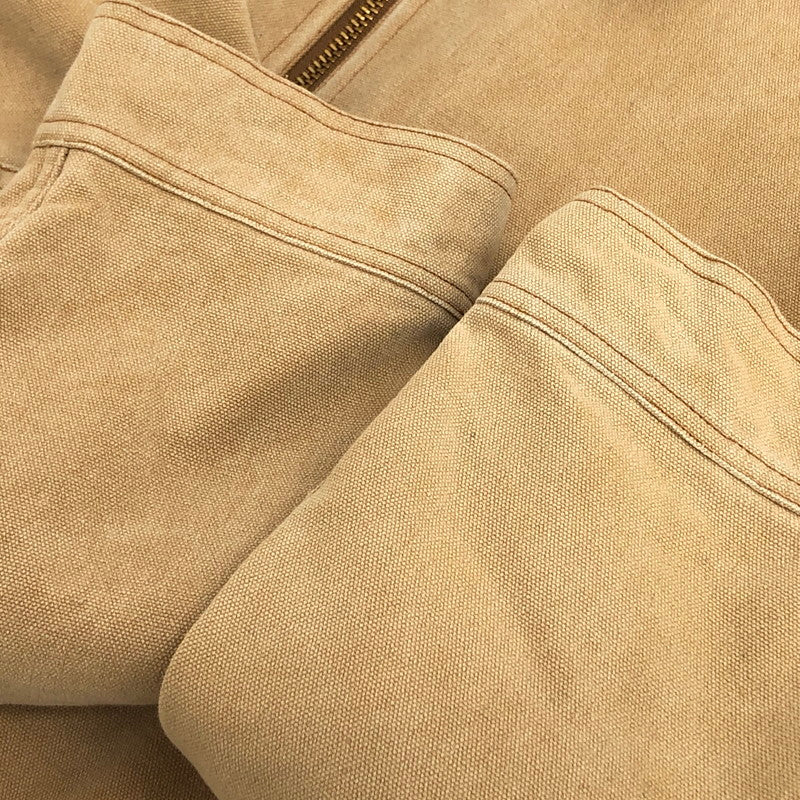 【現状渡し品】【メンズ】 SandWaterr サンドウォーター ORGANIZED WORK BLOUSON SW-J0302 キャンバスコットン ダック地 ブルゾン ジャケット アウター 古着 ヴィンテージ系 140-251006-rs-04-fur サイズ：2 カラー：ベージュ 万代Net店
