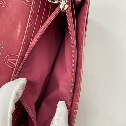 【中古品】【レディース】 CARTIER カルティエ ハッピーバースデー 長財布 二つ折り財布 201-250804-NS-16-iwa カラー：ピンク 万代Net店