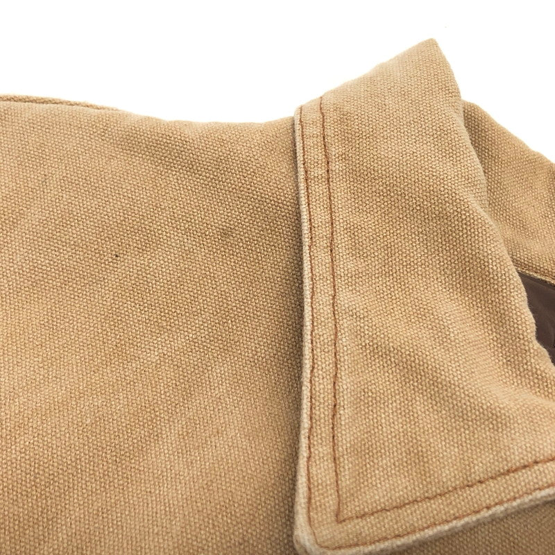 【現状渡し品】【メンズ】 SandWaterr サンドウォーター ORGANIZED WORK BLOUSON SW-J0302 キャンバスコットン ダック地 ブルゾン ジャケット アウター 古着 ヴィンテージ系 140-251006-rs-04-fur サイズ：2 カラー：ベージュ 万代Net店