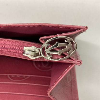 【中古品】【レディース】 CARTIER カルティエ ハッピーバースデー 長財布 二つ折り財布 201-250804-NS-16-iwa カラー：ピンク 万代Net店