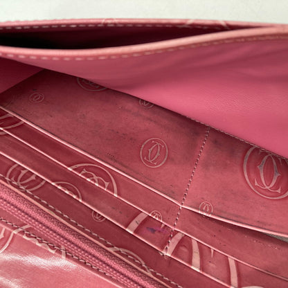 【中古品】【レディース】 CARTIER カルティエ ハッピーバースデー 長財布 二つ折り財布 201-250804-NS-16-iwa カラー：ピンク 万代Net店