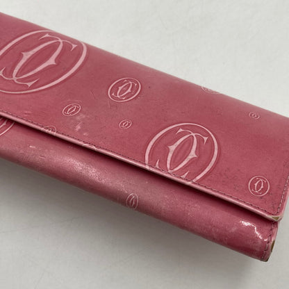 【中古品】【レディース】 CARTIER カルティエ ハッピーバースデー 長財布 二つ折り財布 201-250804-NS-16-iwa カラー：ピンク 万代Net店