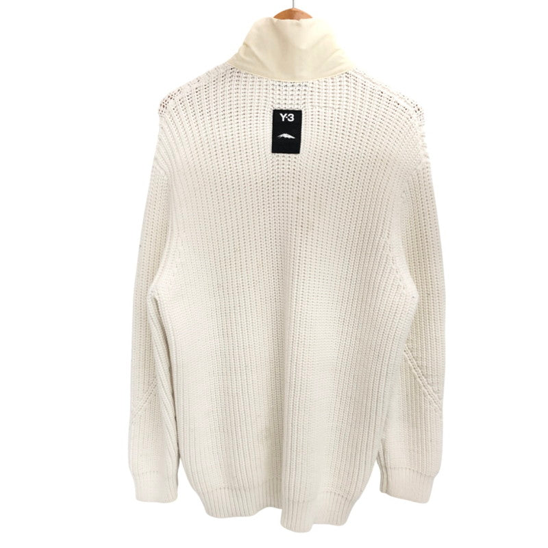 【中古品】【メンズ】 Y-3 ワイスリー GK4800 1IM001 ハーフジップ ニット セーター 長袖 トップス スポーツ系 148-251007-rs-01-fur サイズ：M カラー：ホワイト 万代Net店
