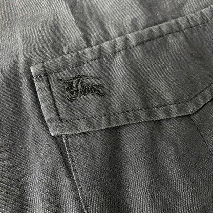【中古品】【メンズ】 BURBERRY LONDON バーバリーロンドン BBP38-812-09 WORK SHIRT JACKET ワーク シャツ ジャケット アウター 141-260620-kh-02-izu サイズ：L カラー：チャコール 万代Net店