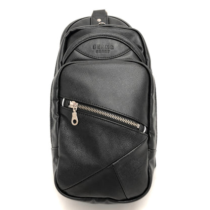 【中古品】【メンズ/レディース】 BEAMS HEART ビームスハート ONE-SHOULDER BAG 42-61-0233-201 ワンショルダーバッグ ボディバッグ 鞄 188-260609-rs-01-fur カラー：ブラック 万代Net店