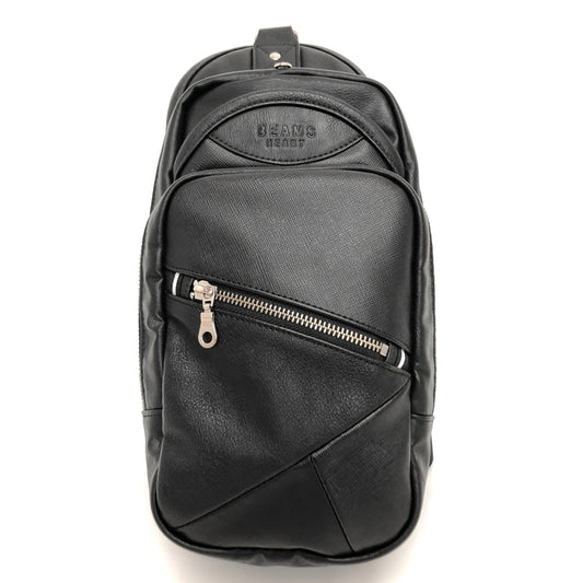 【中古品】【メンズ/レディース】 BEAMS HEART ビームスハート ONE-SHOULDER BAG 42-61-0233-201 ワンショルダーバッグ ボディバッグ 鞄 188-260609-rs-01-fur カラー：ブラック 万代Net店