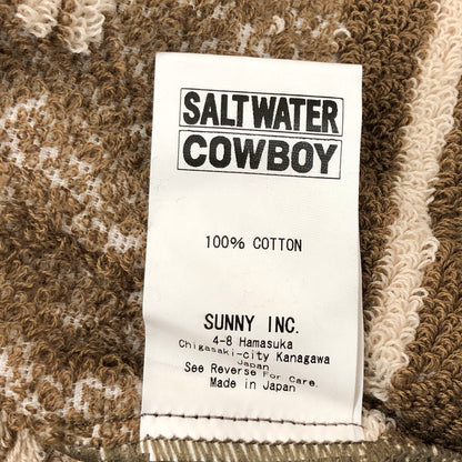 【中古品】【メンズ/レディース】 SALTWATER COWBOY ソルトウォーターカウボーイ × BEAMS＋ ビームスプラス パイルカーディガン SC-033BM ブルゾン 今治タオル 長袖 トップス 147-250227-rs-03-fur サイズ：M カラー：ブラウン/ベージュ 万代Net店