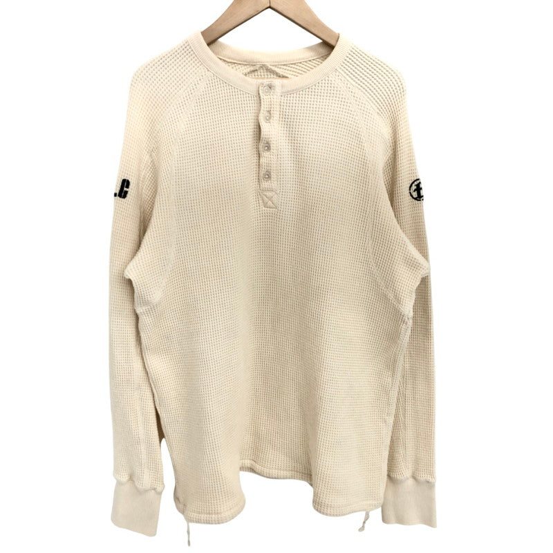 【中古品】【メンズ】 FAF(Fake As Flowers) フェイク アス フラワーズ Thermal Henley Shirts 13412010 サーマルヘンリー シャツ 長袖 トップス 147-260312-rs-03-fur サイズ：L カラー：アイボリー系 万代Net店