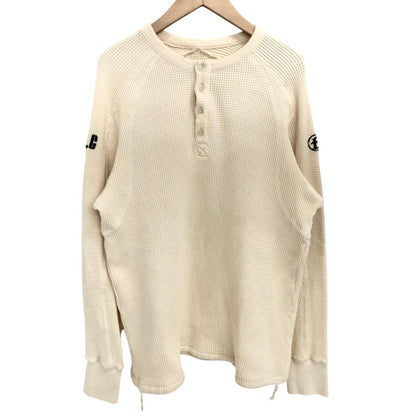【中古品】【メンズ】 FAF(Fake As Flowers) フェイク アス フラワーズ Thermal Henley Shirts 13412010 サーマルヘンリー シャツ 長袖 トップス 147-260312-rs-03-fur サイズ：L カラー：アイボリー系 万代Net店