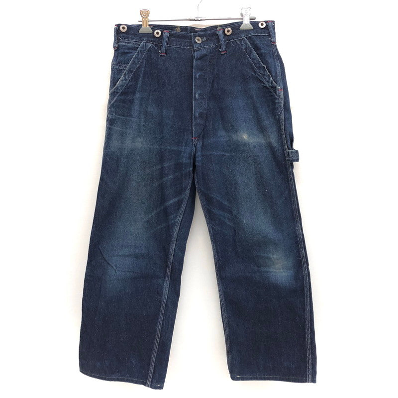 【現状渡し品】【メンズ】 WAREHOUSE ウエアハウス DENIM PAINTER PANTS デニム ペインターパンツ Gパン ジーンズ ボトムス アメカジ系 156-250227-rs-04-fur サイズ：30 カラー：インディゴ 万代Net店