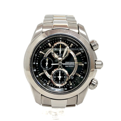 【現状渡し品】【メンズ/レディース】 SEIKO セイコー CHRONOGRAPH 7T92-0DJ0 クロノグラフ アナログ ウォッチ 腕時計 197-260609-rs-02-fur カラー：シルバー/ブラック 万代Net店