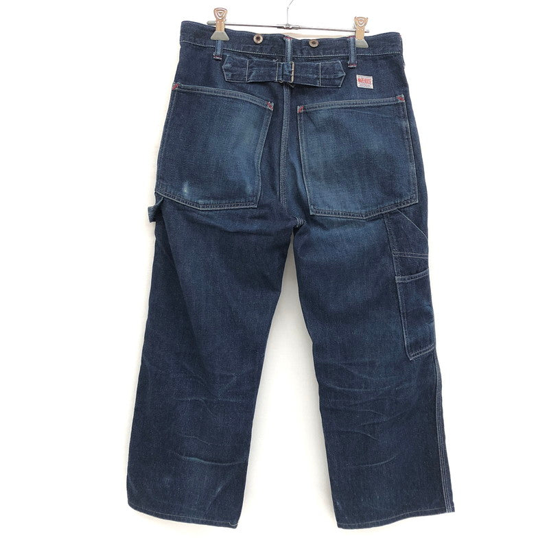 【現状渡し品】【メンズ】 WAREHOUSE ウエアハウス DENIM PAINTER PANTS デニム ペインターパンツ Gパン ジーンズ ボトムス アメカジ系 156-250227-rs-04-fur サイズ：30 カラー：インディゴ 万代Net店