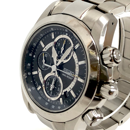 【現状渡し品】【メンズ/レディース】 SEIKO セイコー CHRONOGRAPH 7T92-0DJ0 クロノグラフ アナログ ウォッチ 腕時計 197-260609-rs-02-fur カラー：シルバー/ブラック 万代Net店