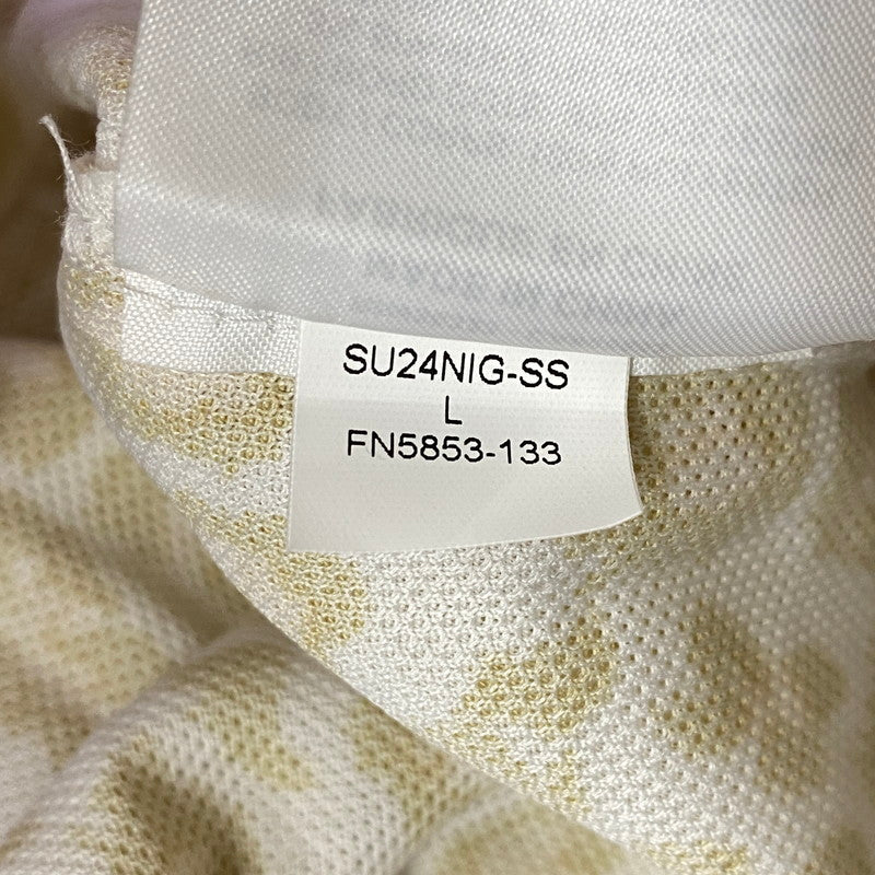 【中古品】【メンズ】 JORDAN BRAND ジョーダンブランド FN5853-133 AS M J DF SPRT GLF STMT AOP PL SAIL ゴルフ ポロ シャツ トップス 148-260620-kh-12-izu サイズ：L カラー：ホワイト×ベージュ系 万代Net店