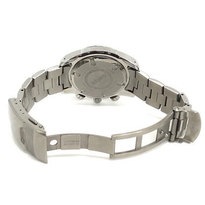 【現状渡し品】【メンズ/レディース】 SEIKO セイコー CHRONOGRAPH 7T92-0DJ0 クロノグラフ アナログ ウォッチ 腕時計 197-260609-rs-02-fur カラー：シルバー/ブラック 万代Net店