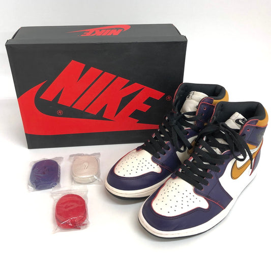【中古品】【メンズ】 NIKE ナイキ AIR JORDAN 1 HIGH OG DEFIANT "LA TO CHICAGO" CD6578-507 エアジョーダン 1 ハイ オリジナル ディファイアント スニーカー 靴 160-241031-rs-07-fur サイズ：27.0cm US 9 カラー：パープル/マスタード/ホワイト 万代Net店