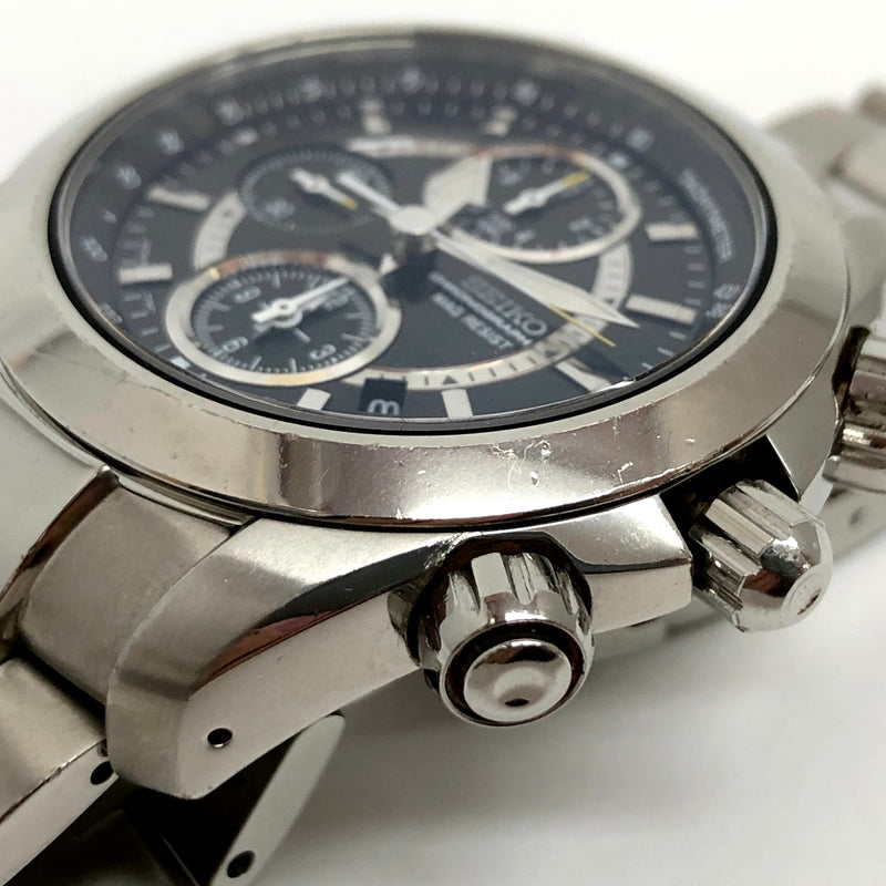 【現状渡し品】【メンズ/レディース】 SEIKO セイコー CHRONOGRAPH 7T92-0DJ0 クロノグラフ アナログ ウォッチ 腕時計 197-260609-rs-02-fur カラー：シルバー/ブラック 万代Net店