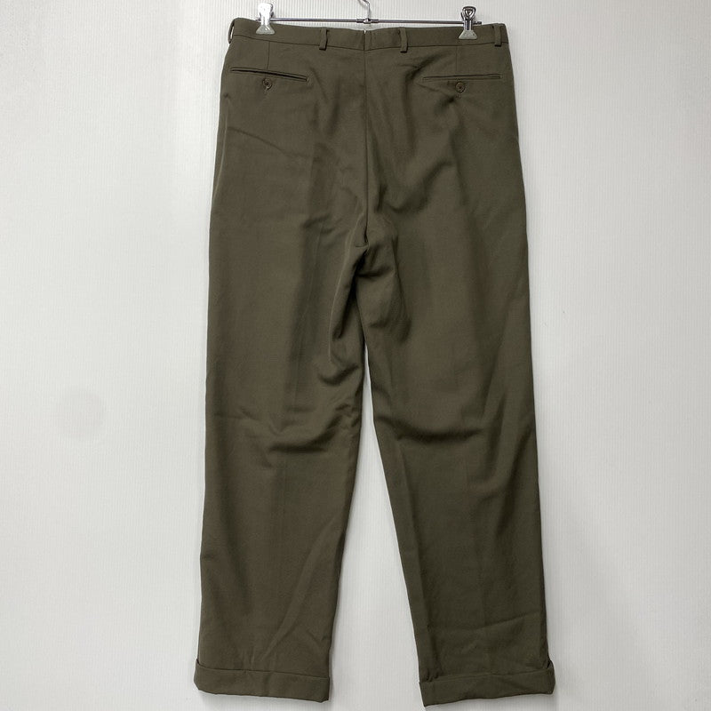 【中古品】【メンズ】 MONSIEUR ムッシュ USA製 3TUCK WIDE SLACKS 3タック ワイド スラックス ボトムス パンツ 157-251120-km-01-izu サイズ：38R カラー：KHAKI 万代Net店