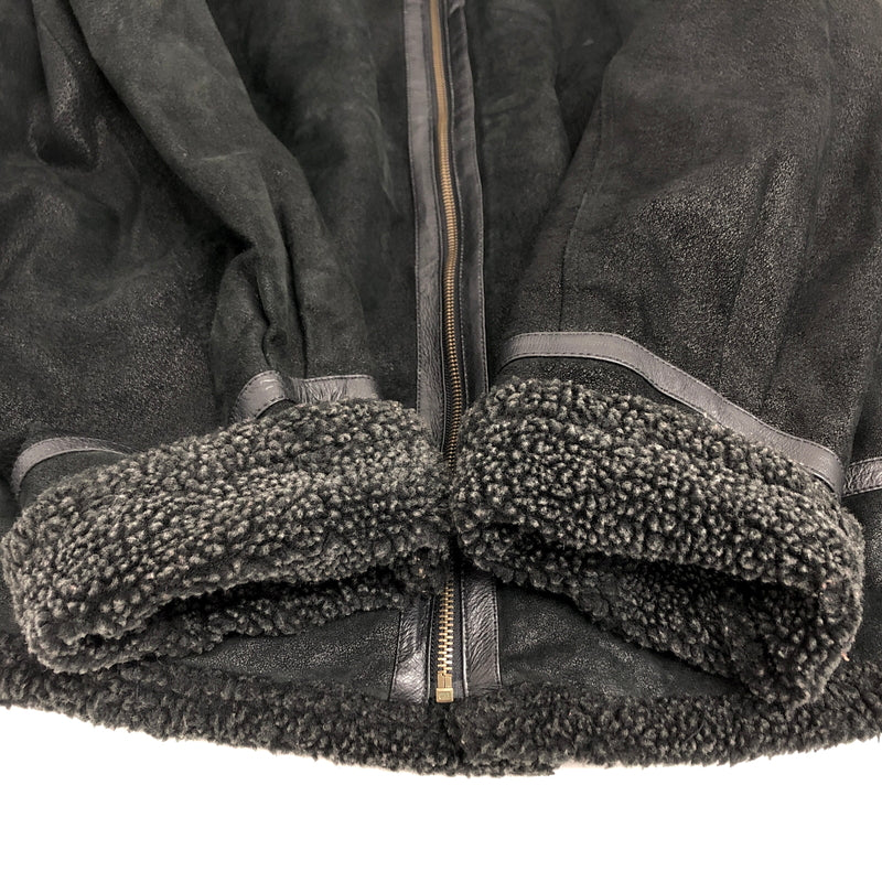 【現状渡し品】【メンズ】 ARIZONA アリゾナ MOUTON JACKET ムートンジャケット アウター 古着 ヴィンテージ 146-260609-rs-06-fur サイズ：56 カラー：ブラック 万代Net店
