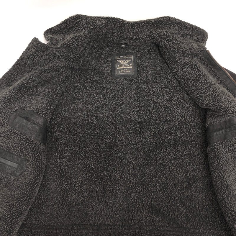 【現状渡し品】【メンズ】 ARIZONA アリゾナ MOUTON JACKET ムートンジャケット アウター 古着 ヴィンテージ 146-260609-rs-06-fur サイズ：56 カラー：ブラック 万代Net店