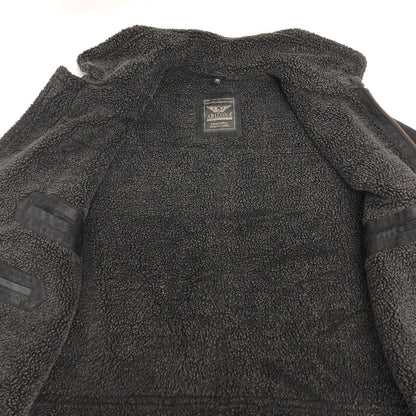 【現状渡し品】【メンズ】 ARIZONA アリゾナ MOUTON JACKET ムートンジャケット アウター 古着 ヴィンテージ 146-260609-rs-06-fur サイズ：56 カラー：ブラック 万代Net店
