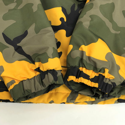 【中古品】【メンズ】 Supreme シュプリーム Hooded Logo Half Zip Pullover フーデッド ロゴ ハーフジップ プルオーバー 中綿 ジャケット 迷彩 アウター 149-251226-rs-02-fur サイズ：M カラー：イエロー系・カモフラージュ 万代Net店