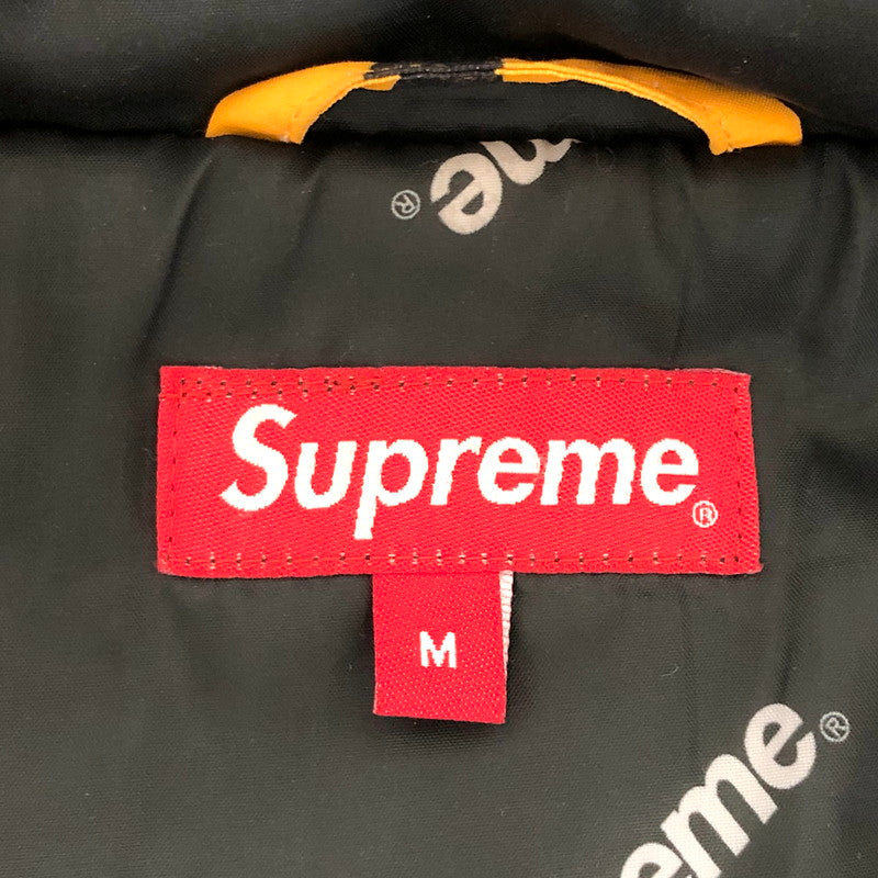 【中古品】【メンズ】 Supreme シュプリーム Hooded Logo Half Zip Pullover フーデッド ロゴ ハーフジップ プルオーバー 中綿 ジャケット 迷彩 アウター 149-251226-rs-02-fur サイズ：M カラー：イエロー系・カモフラージュ 万代Net店