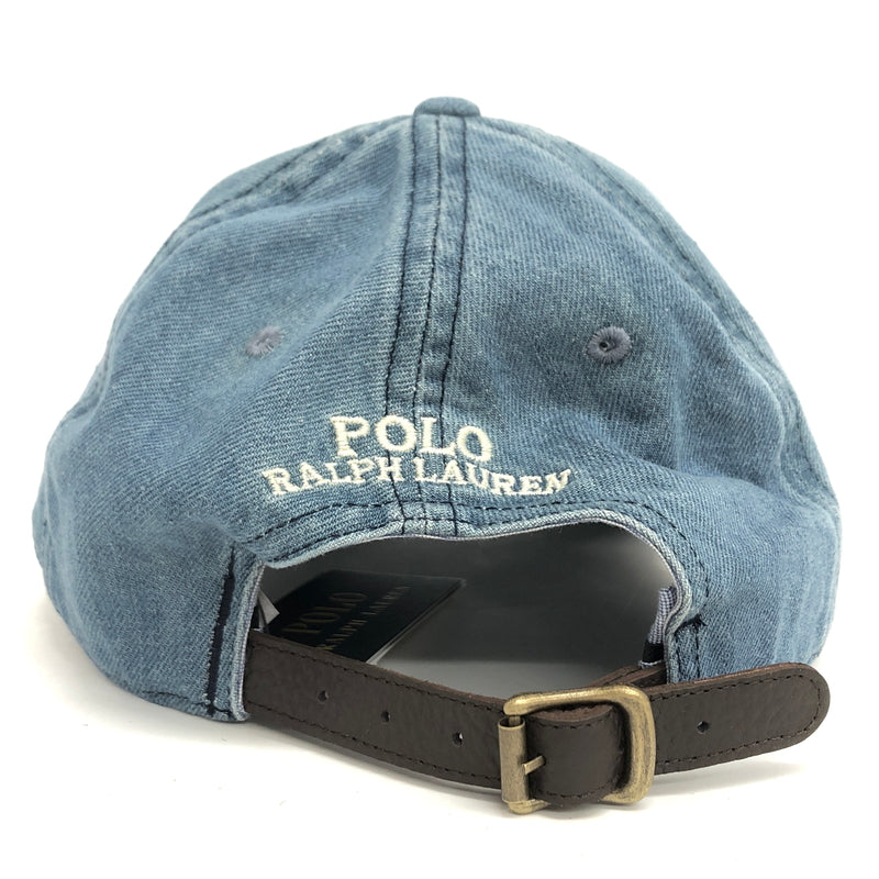 【中古品】【メンズ/レディース】 POLO RALPH LAUREN ポロ・ラルフローレン PONY EMBROIDERY CAP キャップ 帽子 185-260609-rs-07-fur サイズ：ONE SIZE(59cm) カラー：ライトインディゴ 万代Net店