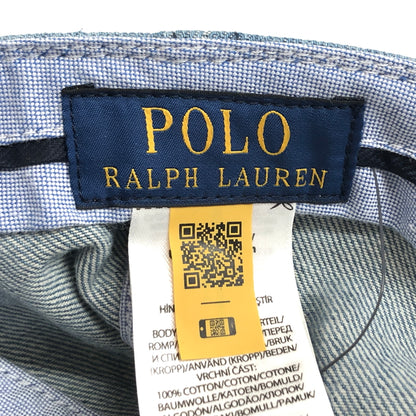 【中古品】【メンズ/レディース】 POLO RALPH LAUREN ポロ・ラルフローレン PONY EMBROIDERY CAP キャップ 帽子 185-260609-rs-07-fur サイズ：ONE SIZE(59cm) カラー：ライトインディゴ 万代Net店