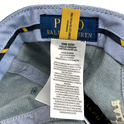 【中古品】【メンズ/レディース】 POLO RALPH LAUREN ポロ・ラルフローレン PONY EMBROIDERY CAP キャップ 帽子 185-260609-rs-07-fur サイズ：ONE SIZE(59cm) カラー：ライトインディゴ 万代Net店