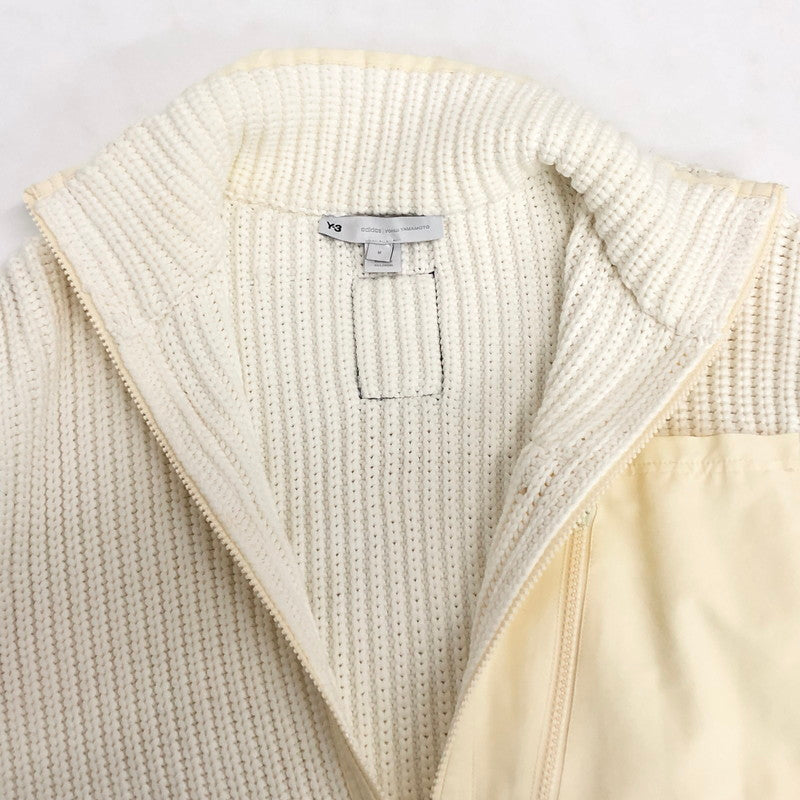 【中古品】【メンズ】 Y-3 ワイスリー GK4800 1IM001 ハーフジップ ニット セーター 長袖 トップス スポーツ系 148-251007-rs-01-fur サイズ：M カラー：ホワイト 万代Net店